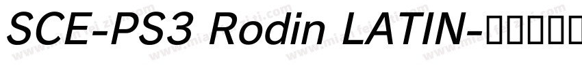 SCE-PS3 Rodin LATIN字体转换